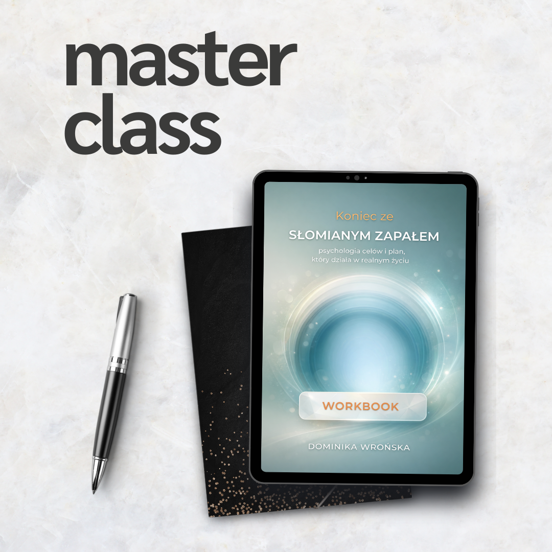 Szkolenie online motywacja i cele z workbookiem PDF – kurs Dominiki Wrońskiej